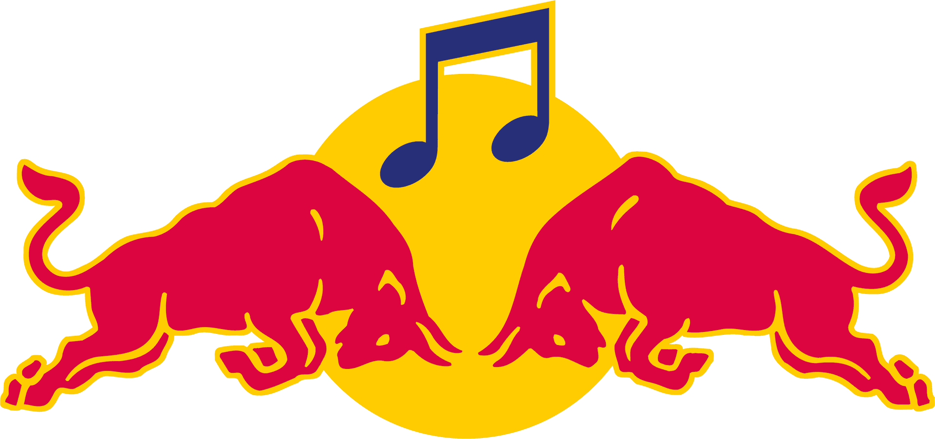 Red Bull Logowith Musical Note PNG