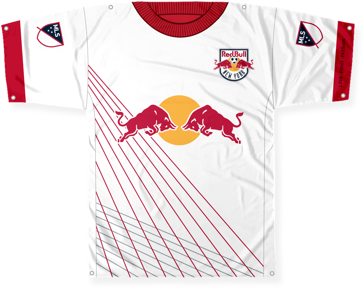 Red Bull New York Soccer Jersey PNG