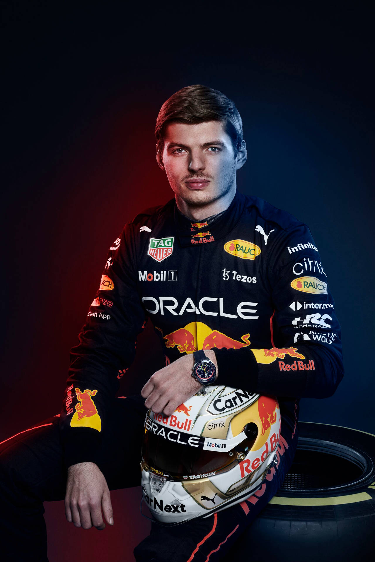 Red Bull Racing Max Verstappen Helmet Wallpaper