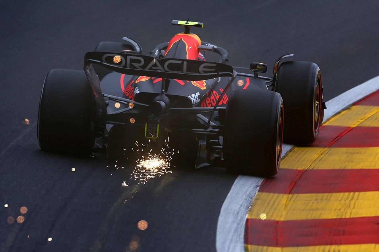 Red Bull Racing Sparks Flying Wallpaper