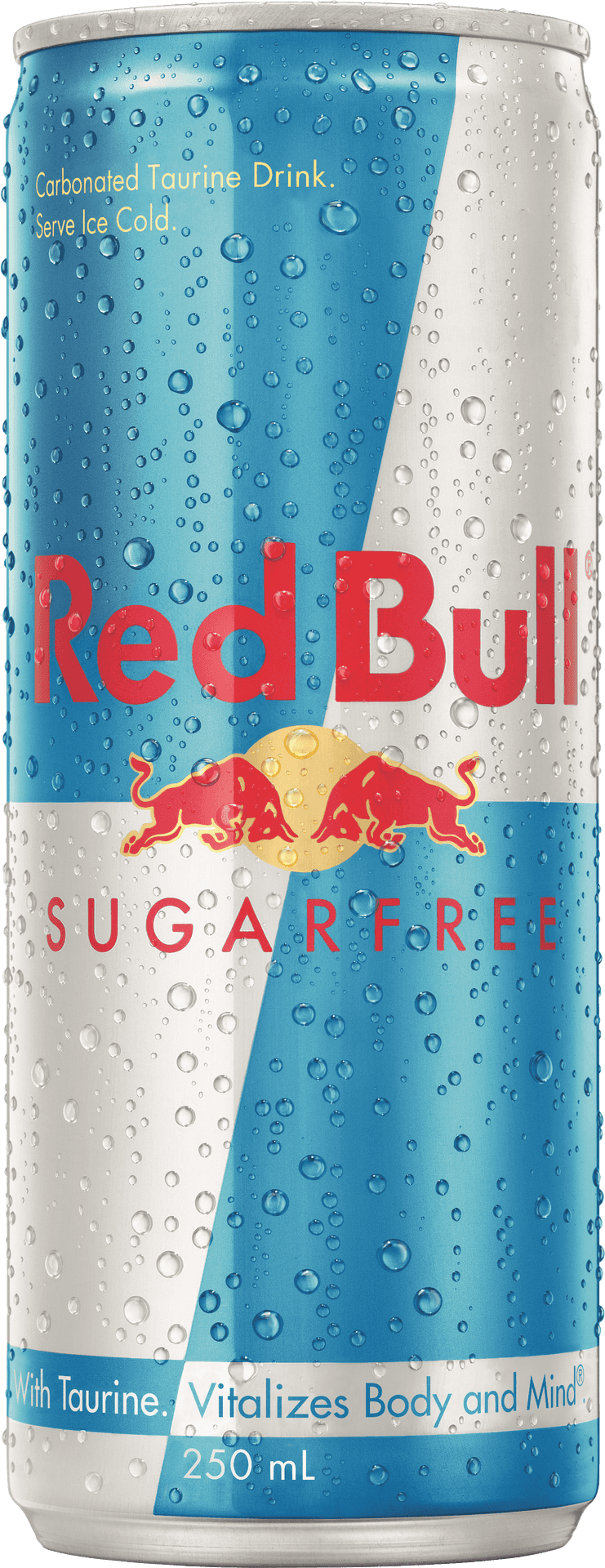 Red Bull Sugar Free Can Wet250ml.png PNG