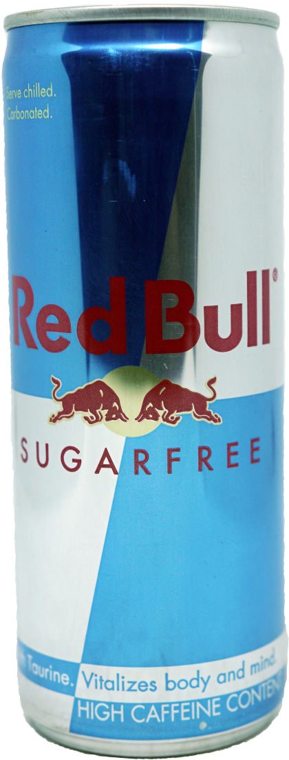 Red Bull Sugar Free Energy Drink Can PNG