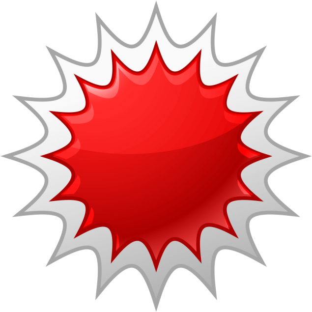 Red Burst Special Offer Icon PNG