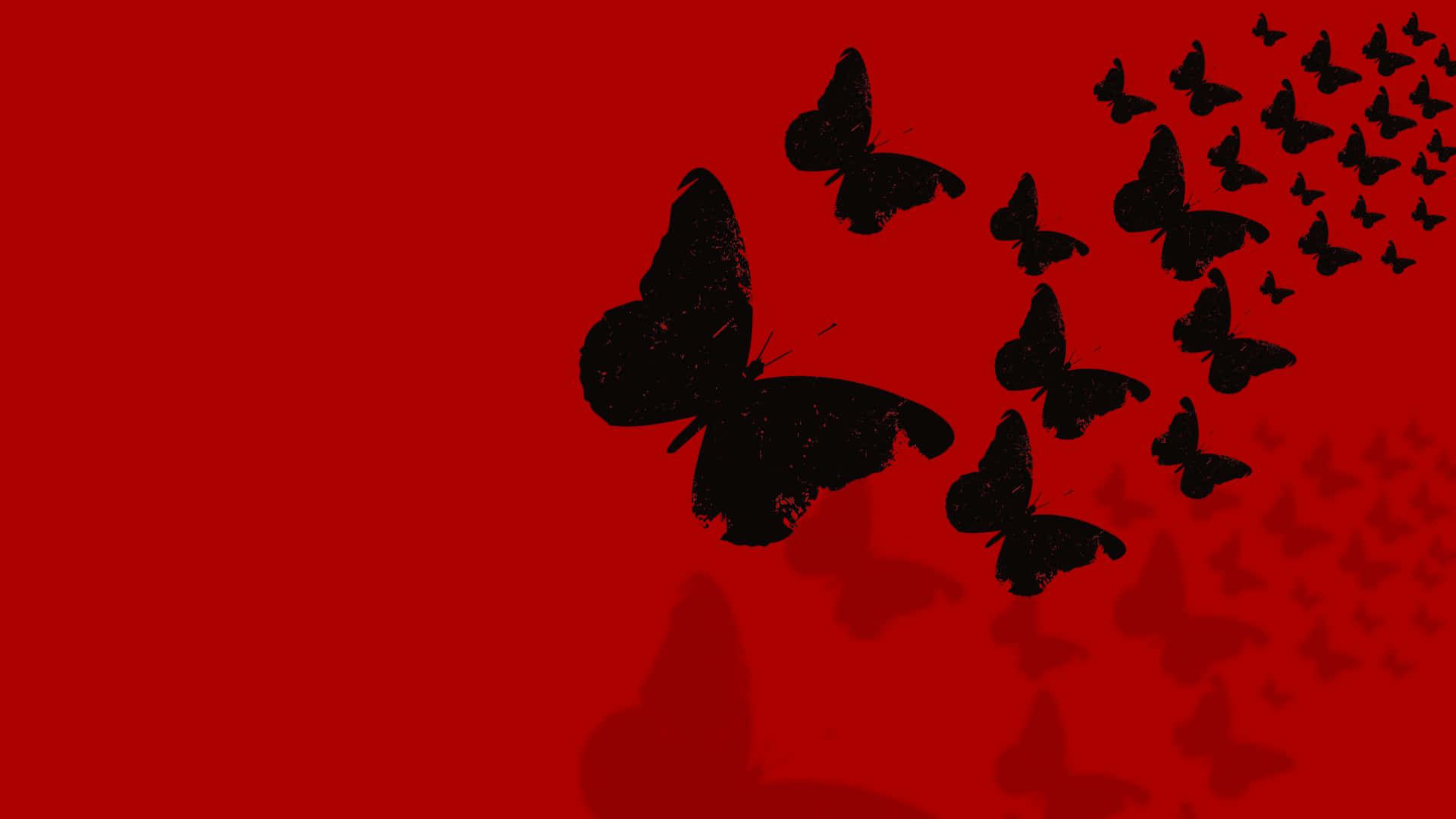 A Majestic Red Butterfly Wallpaper