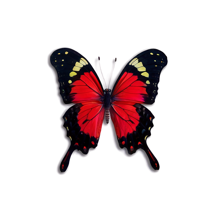 Red Butterfly A PNG