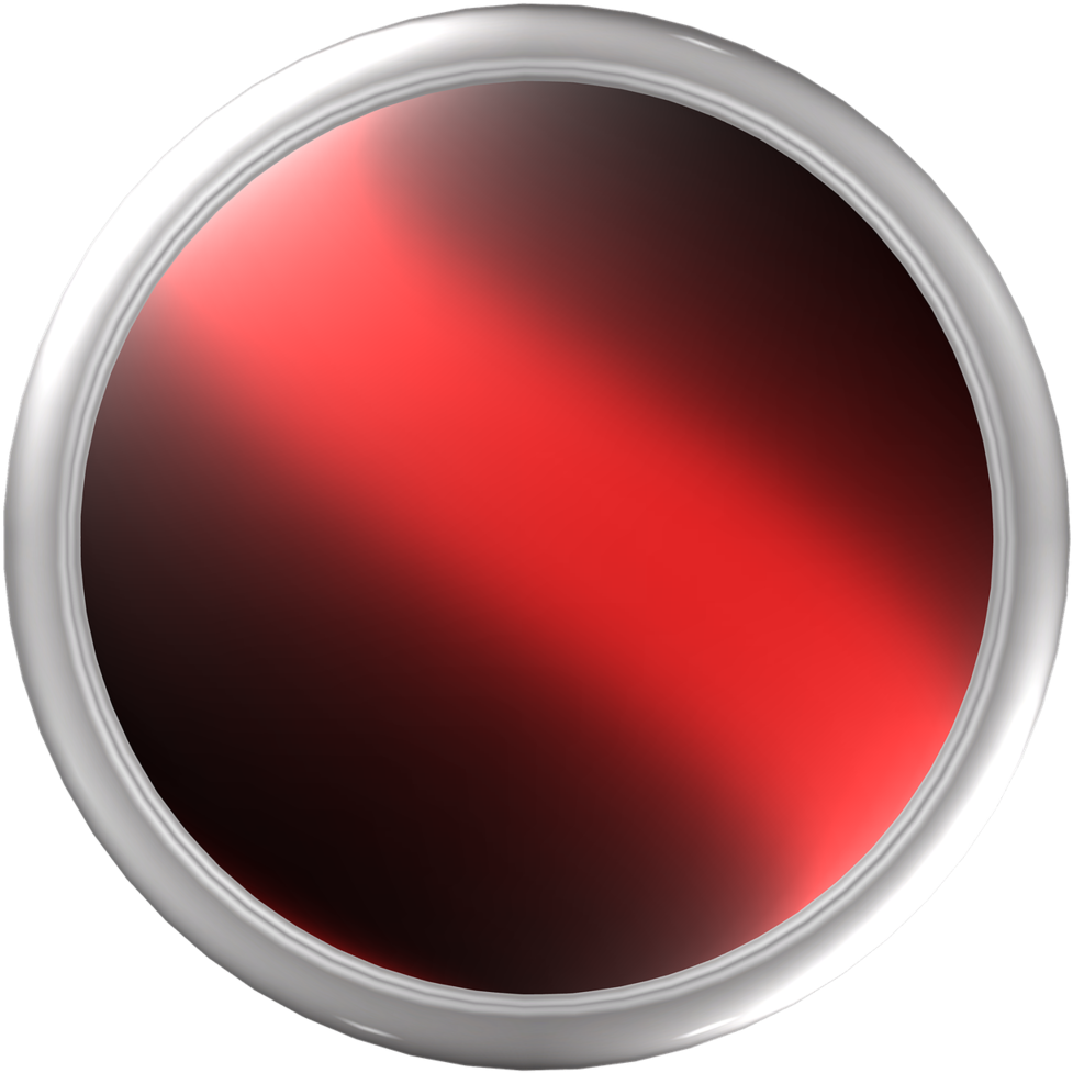 Red Button3 D Render PNG