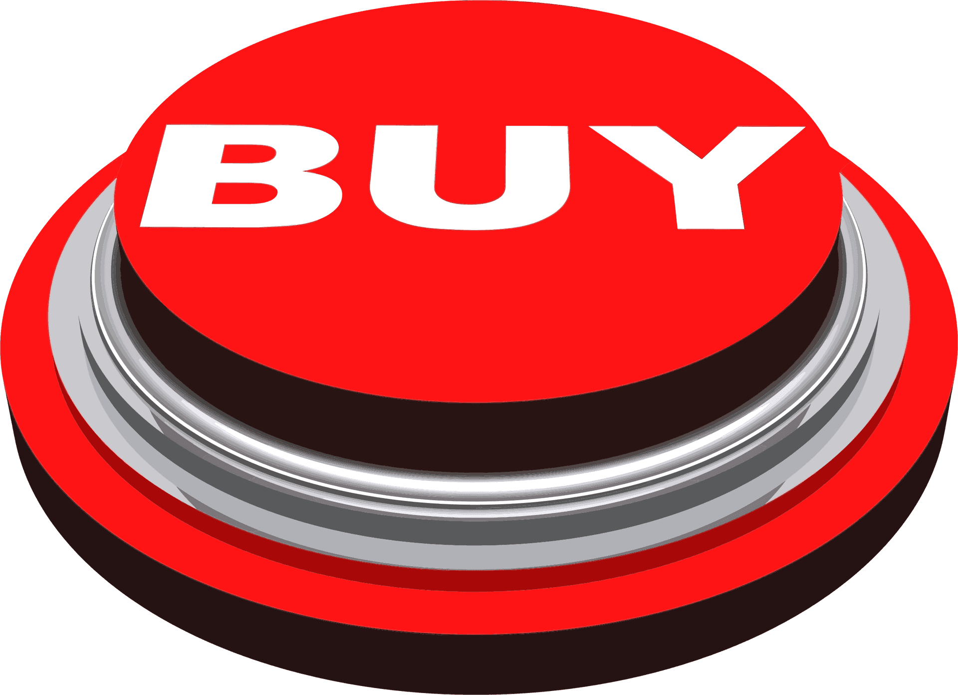 Red Buy Button Graphic PNG