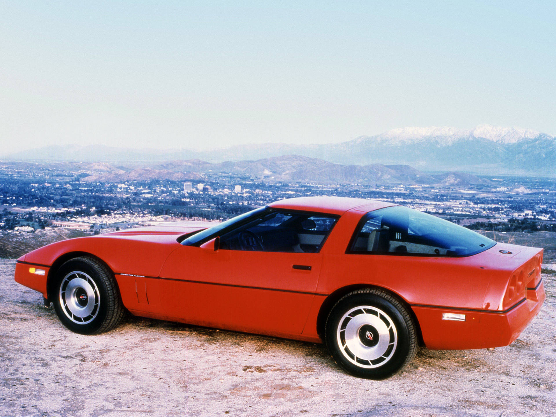 Red C4 Corvette Vintage Vibes