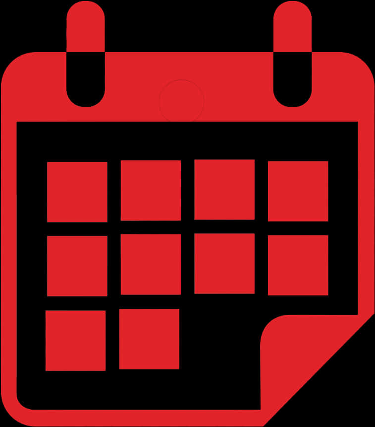 Red Calendar Icon PNG