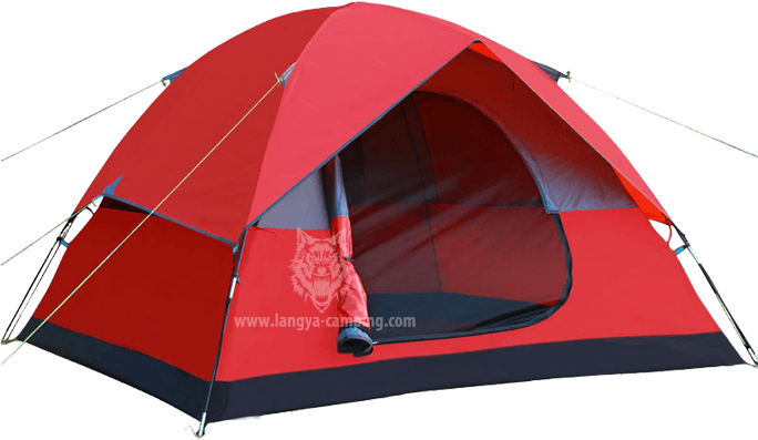 Red Camping Tent Isolated PNG