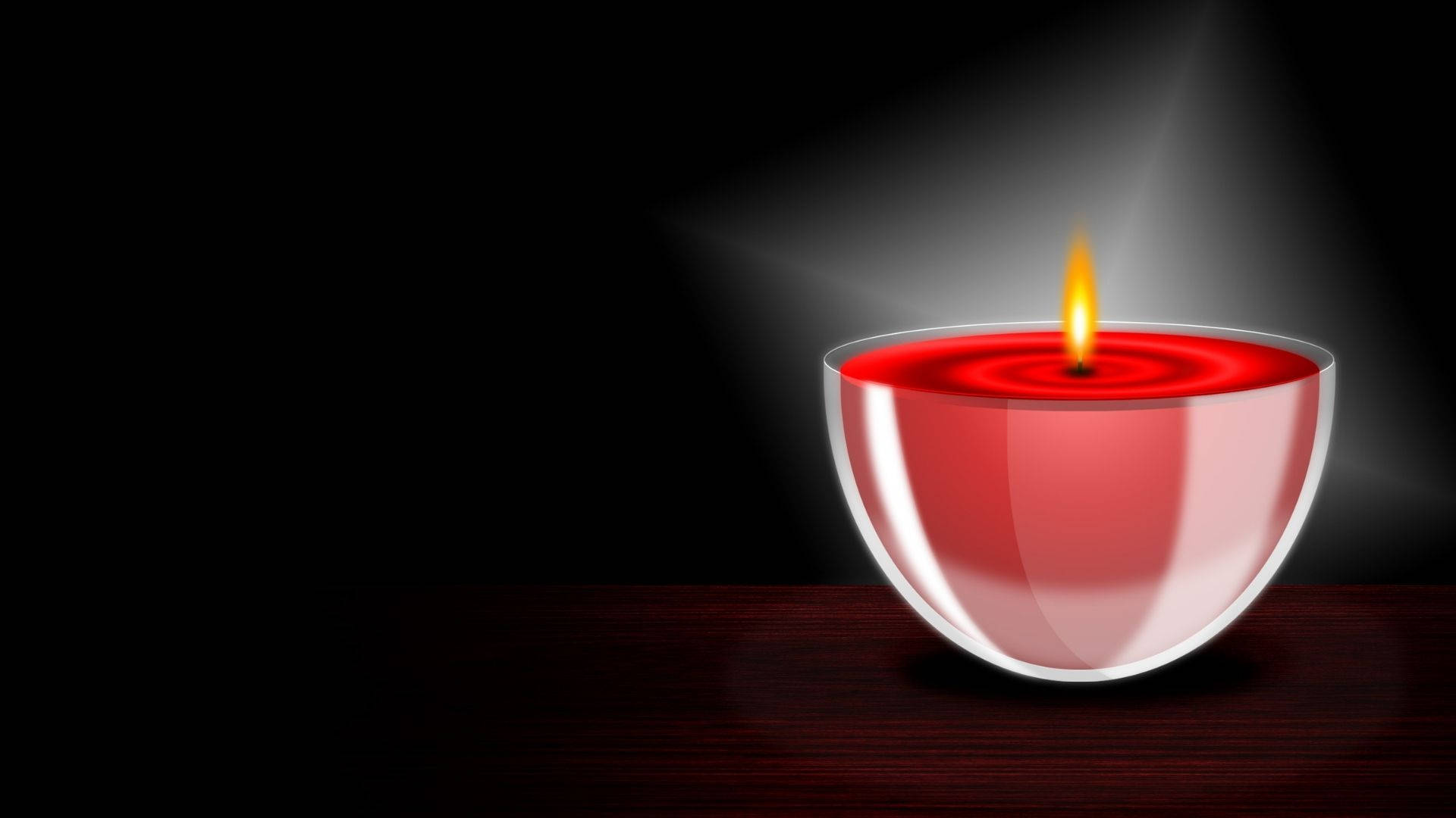 Red Candle Artwork Wallpaper