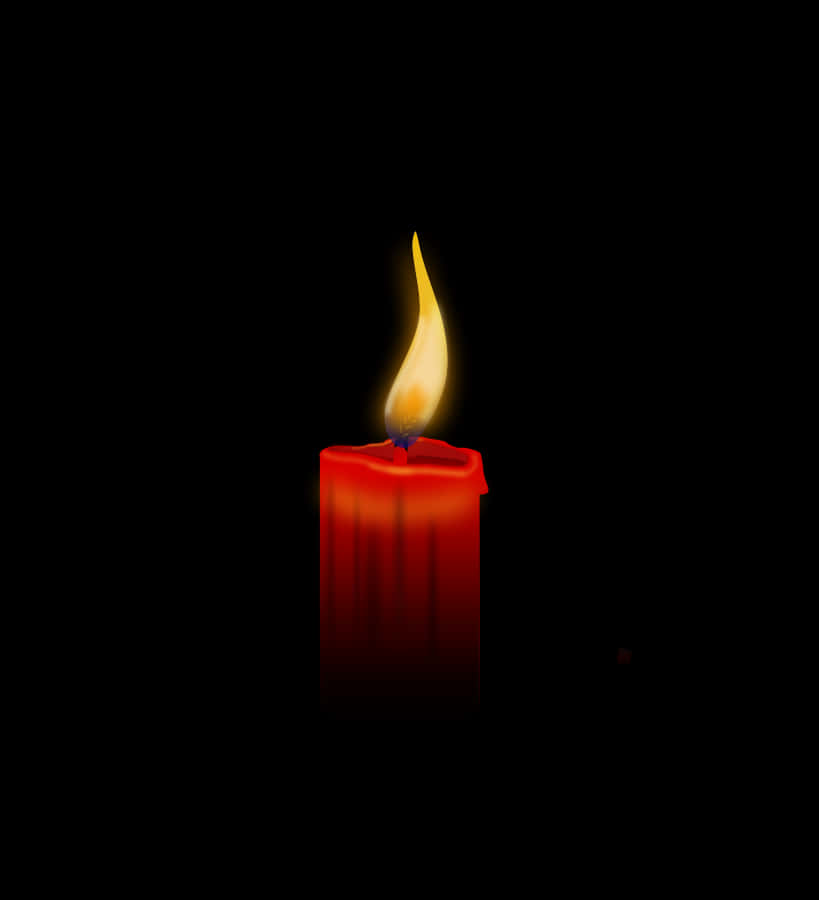 Red Candle Flame Illumination.jpg PNG