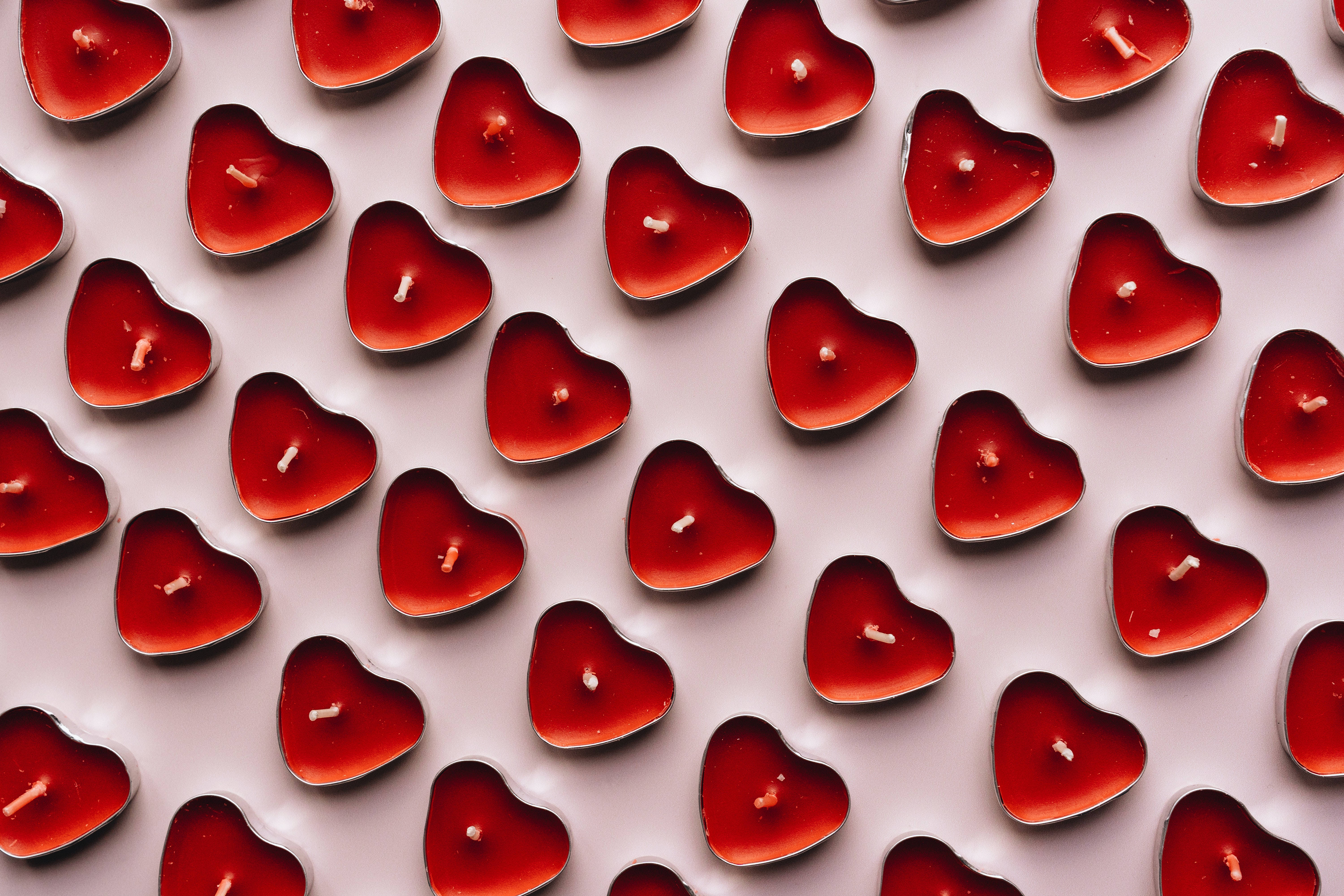 Rød kandelabe til hjerte iphone skærm Wallpaper