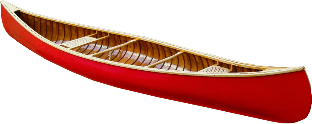 Red Canoe Isolatedon Transparent Background PNG