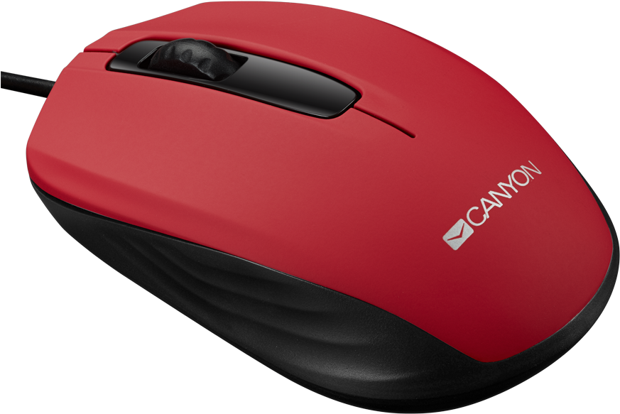 Red Canyon Wired Computer Mouse PNG