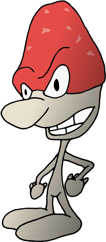 Red Capped Cartoon Character.png PNG