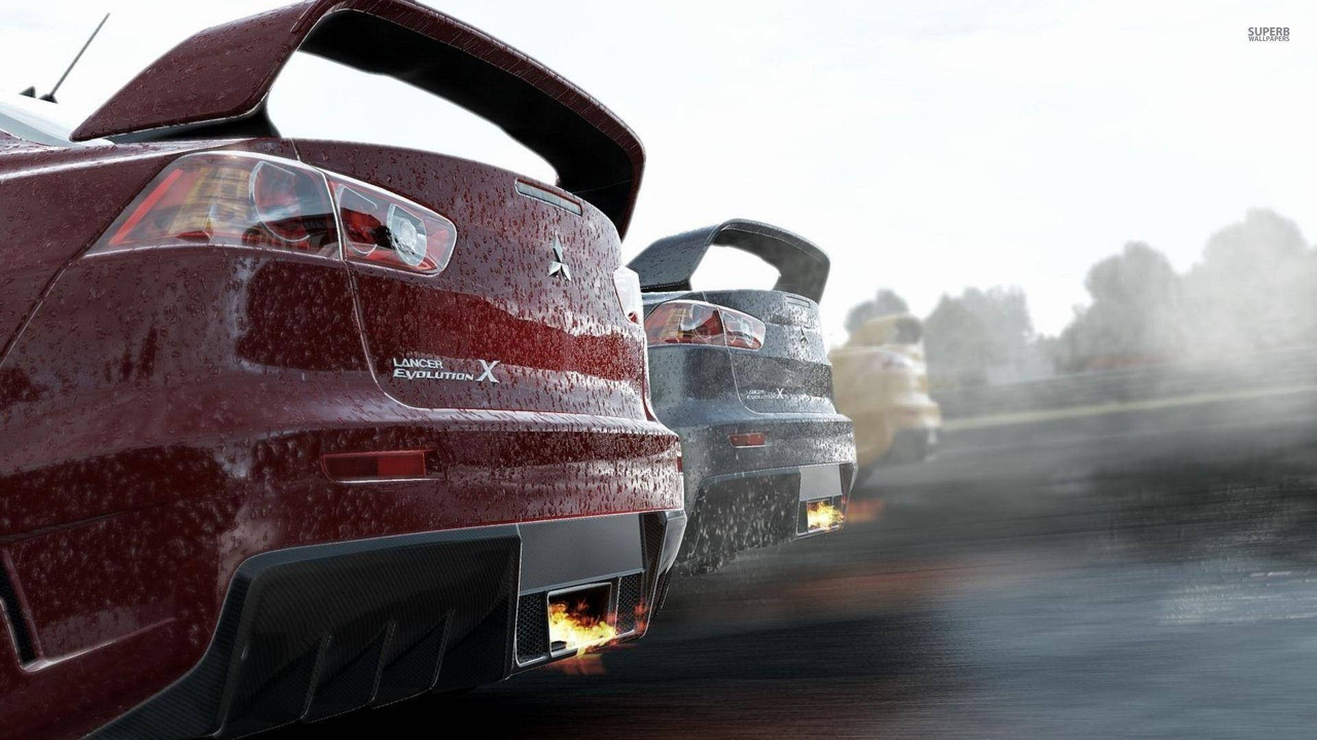 Red Car Cut View From Project Cars Wallpaper