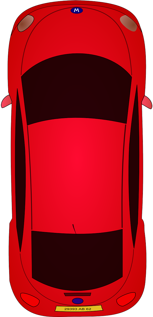 Download Red Car Top View Graphic