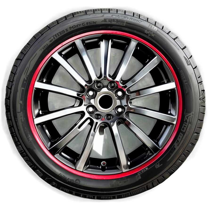 Red Car Wheel Png 27 PNG