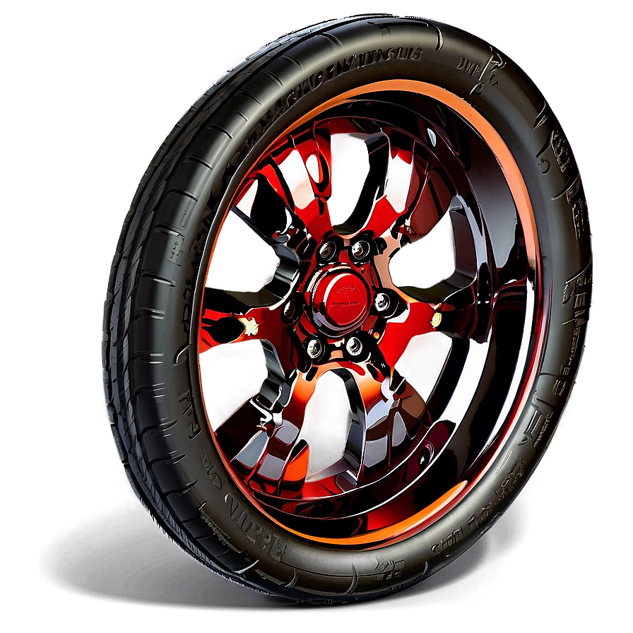 Red Car Wheel Png Htx PNG