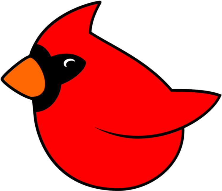 Red Cardinal Cartoon PNG