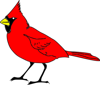 Download Red Cardinal Silhouette | Wallpapers.com