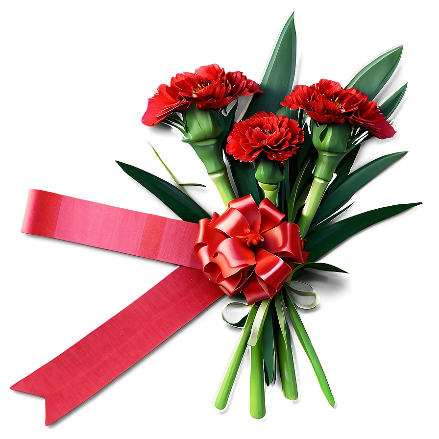 Download Red Carnation Bouquet Png Edh65