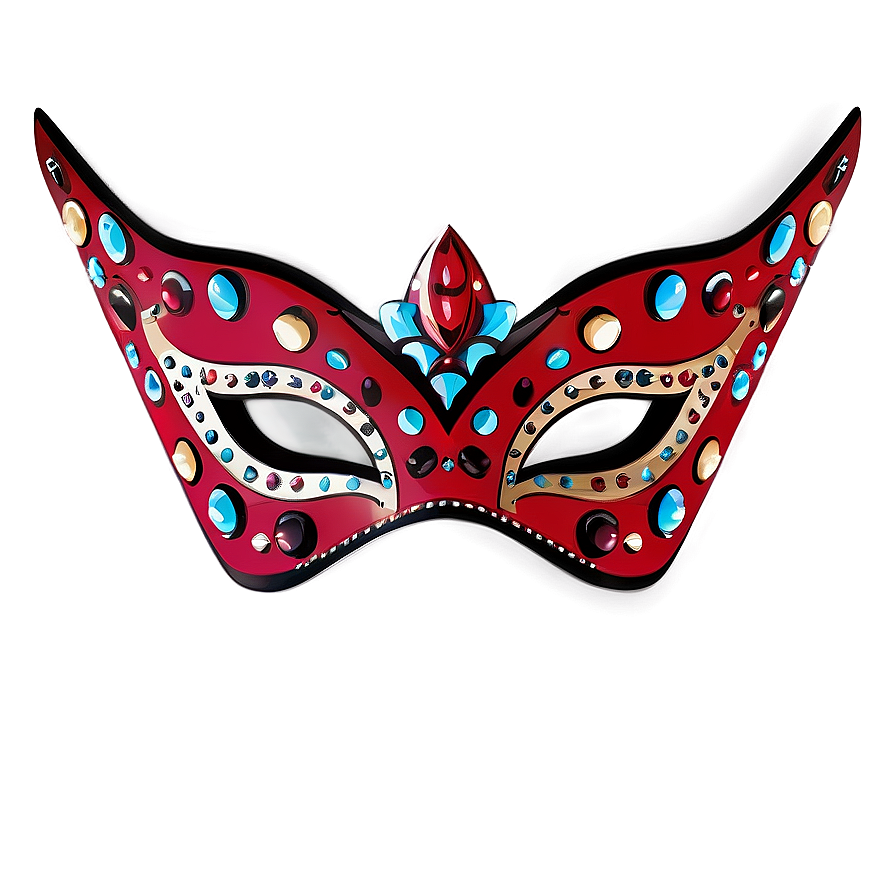 Red Carnival Mask Png Ifc PNG