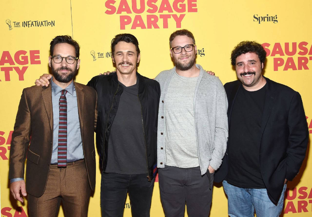 Celebrities at the Red Carpet Event of Animated Movie "Sausage Party" Wallpaper