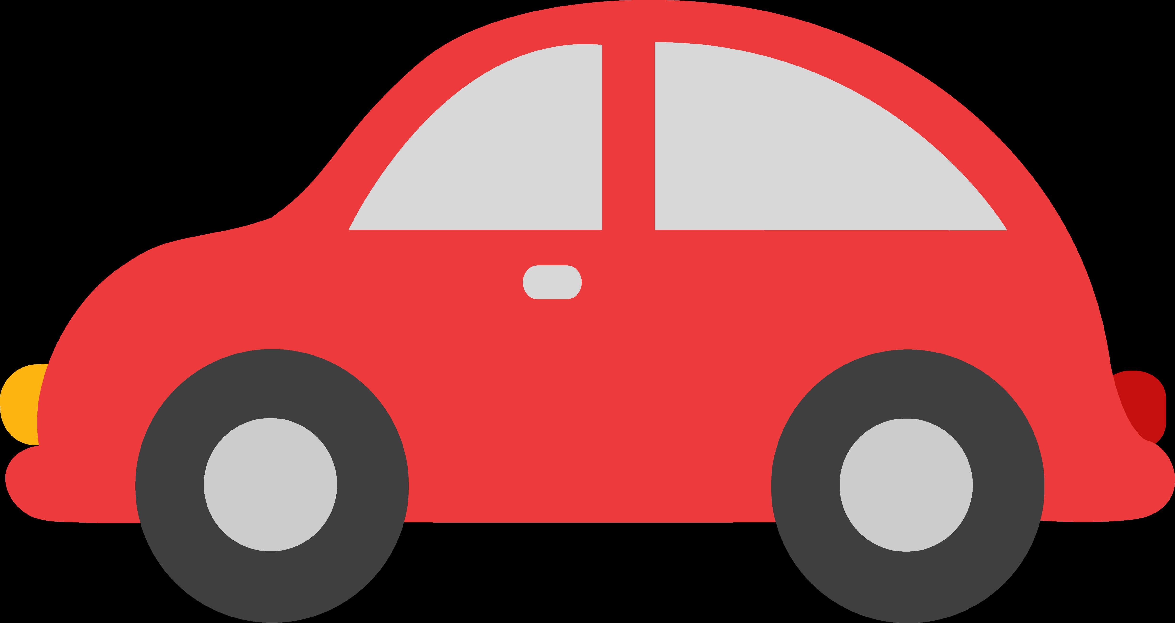 Red Cartoon Car Illustration PNG