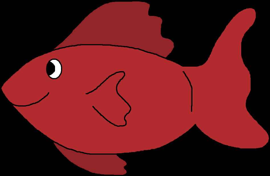Red Cartoon Fish PNG