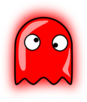 Red Cartoon Ghost Illustration PNG