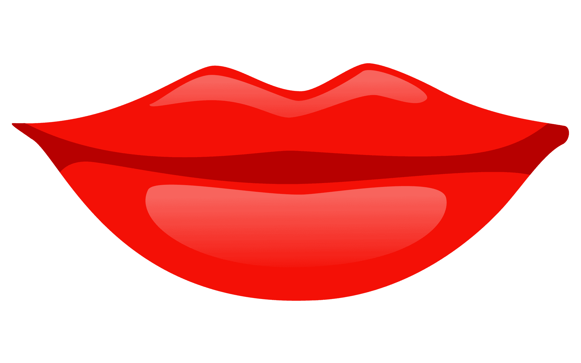 Red Cartoon Lips PNG