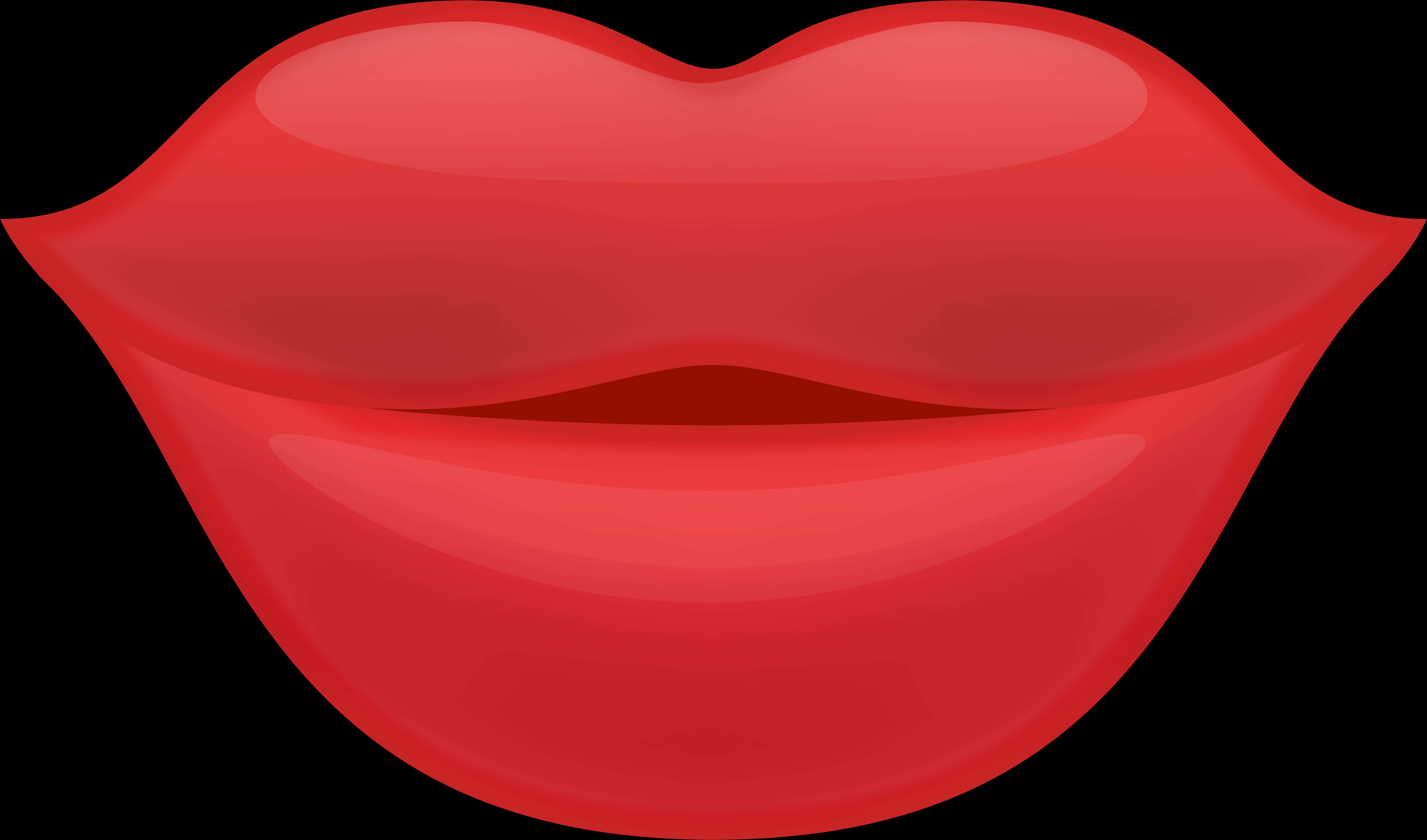 Red Cartoon Lips PNG