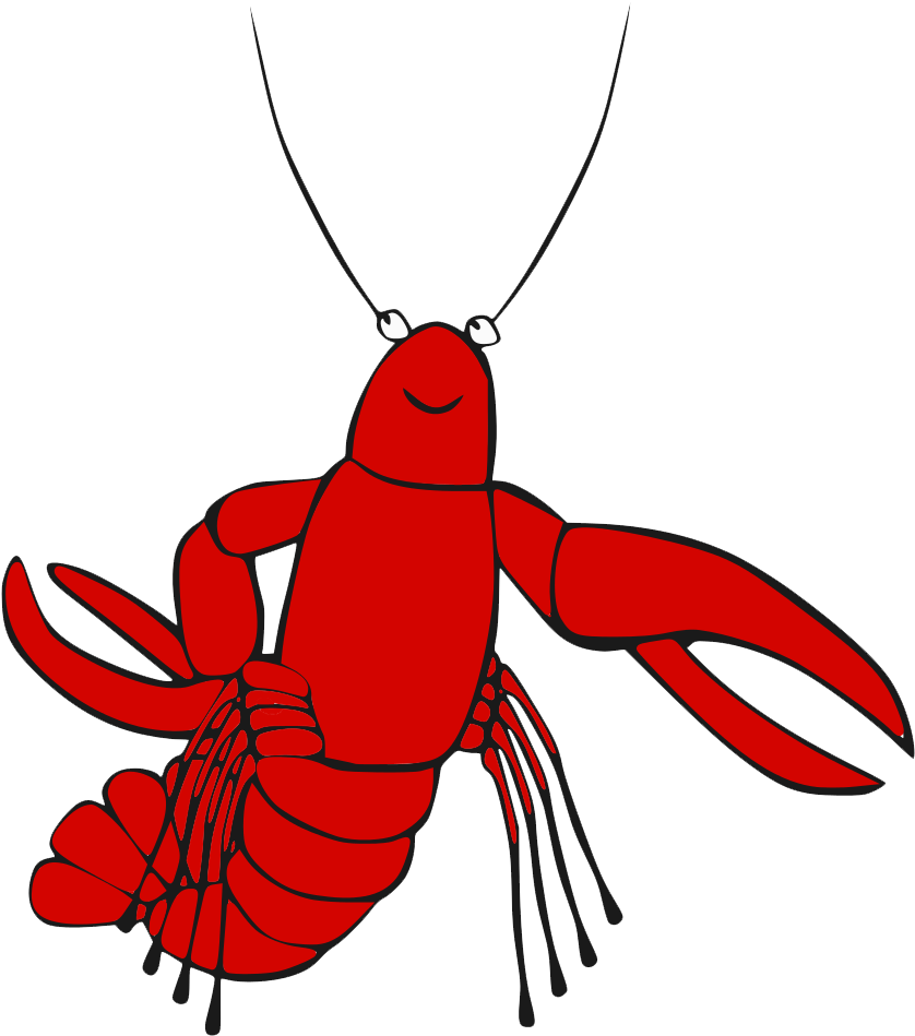 Red Cartoon Lobster PNG