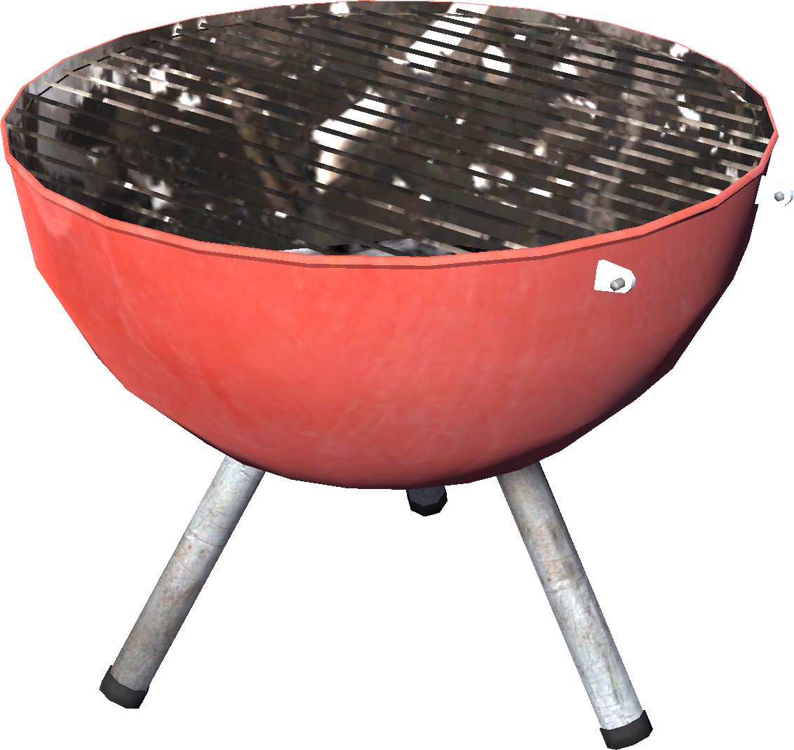 Red Charcoal Grill PNG