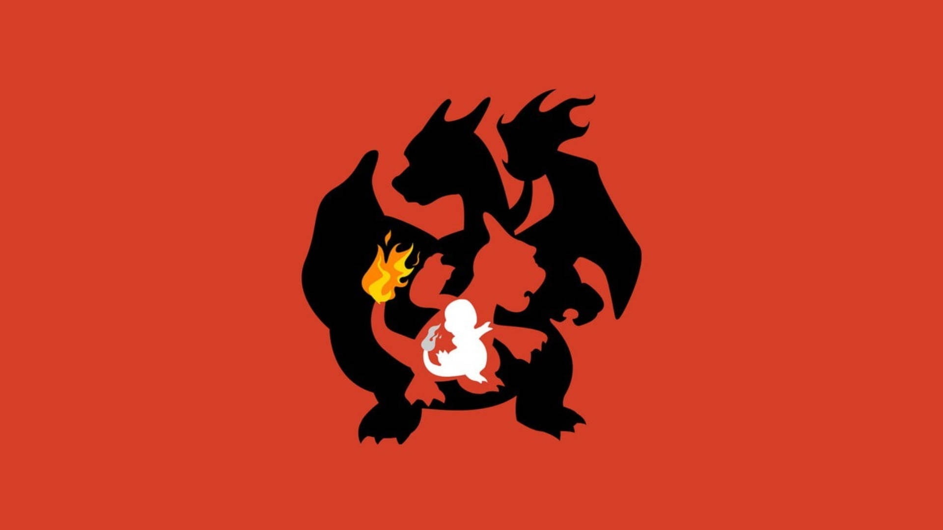 Red Charizard - an intimidating Pokemon Fire Type Wallpaper