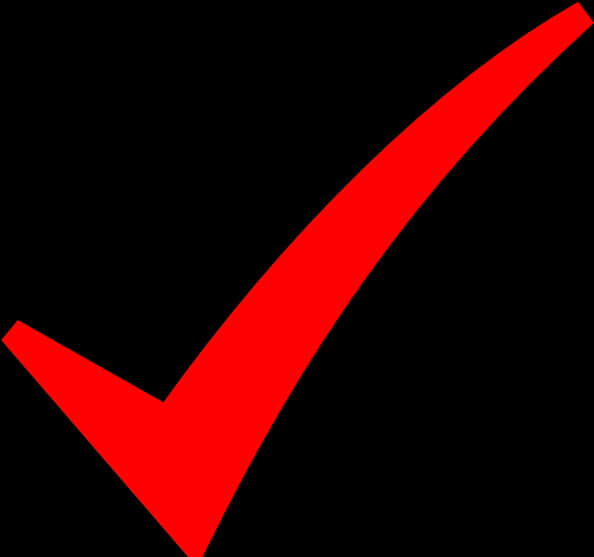 Red Check Mark Graphic PNG