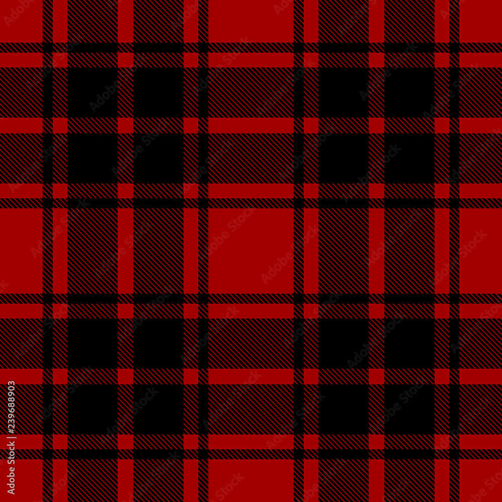 Classic Red Checkered Print Wallpaper