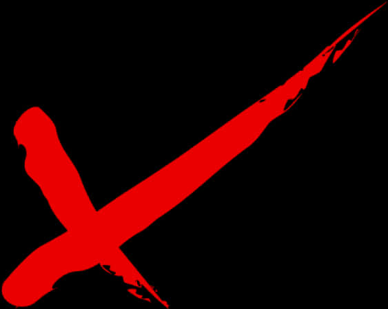 Red Checkmark Black Background PNG