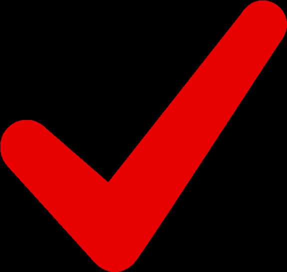 Red Checkmark Graphic PNG