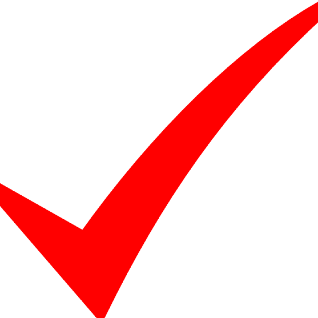 Red Checkmark Symbol PNG