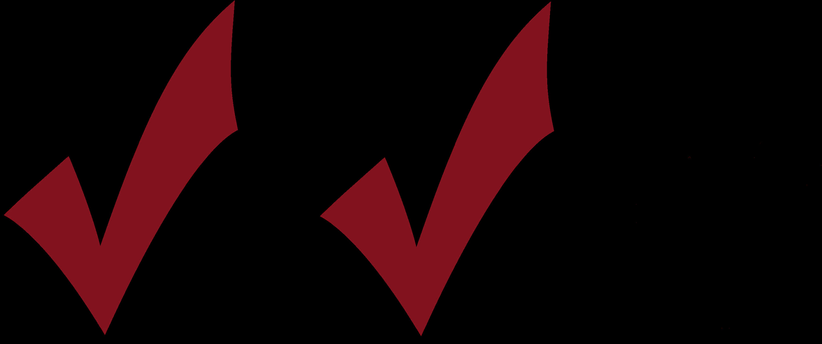 Red Checkmarks Graphic PNG