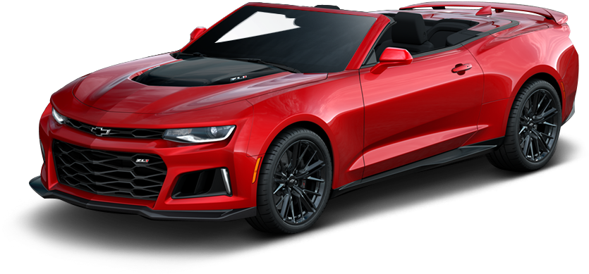 Red Chevrolet Camaro Z L1 Convertible PNG