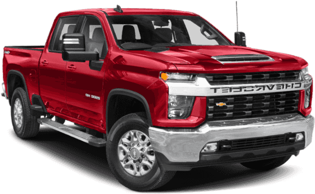 Red Chevrolet Silverado Pickup Truck PNG