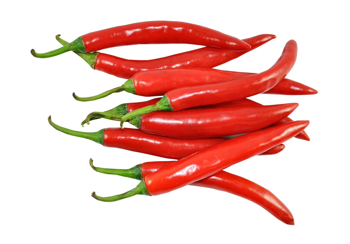 Red Chili Peppers Isolated PNG