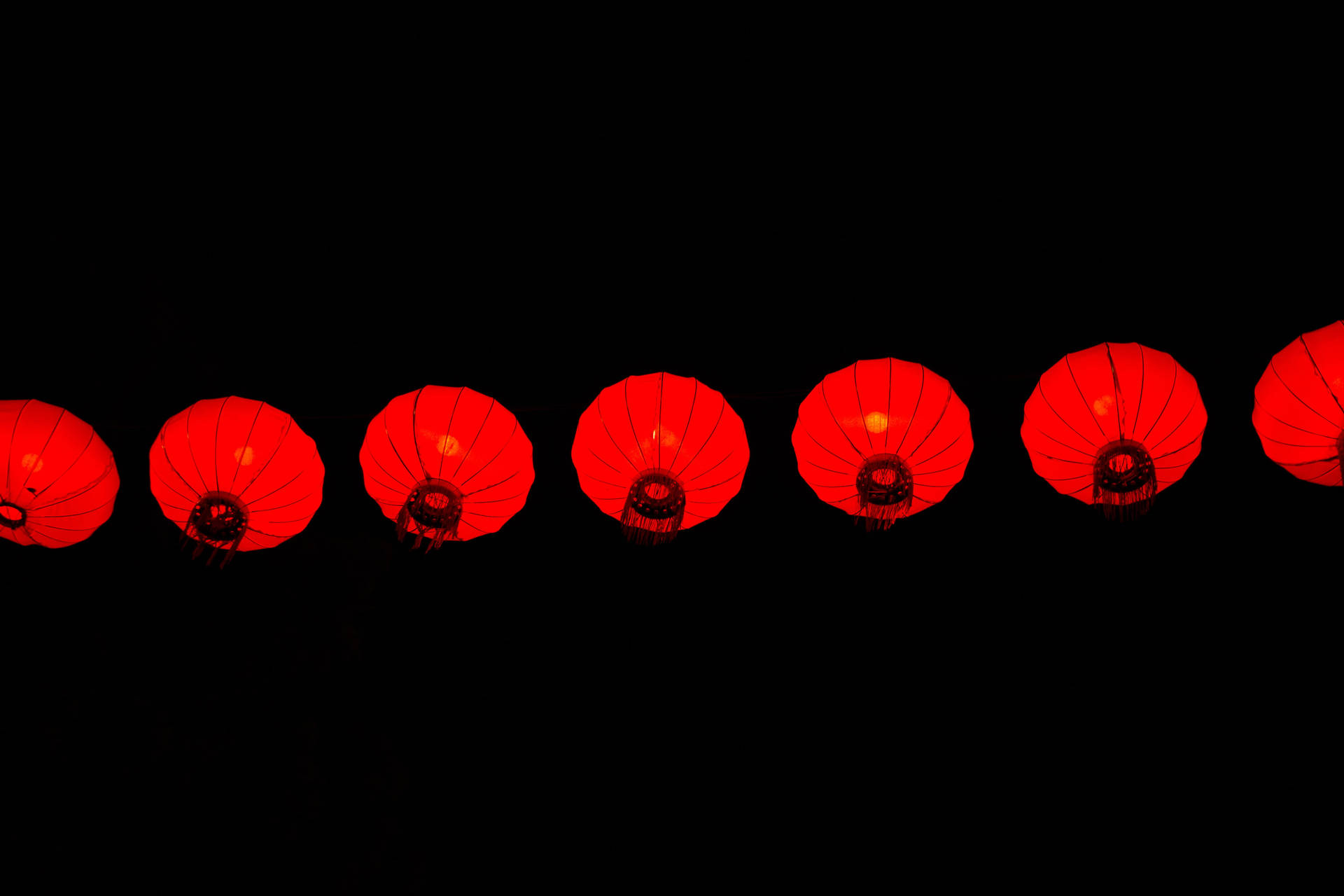 Red Chinese Lanterns Wallpaper