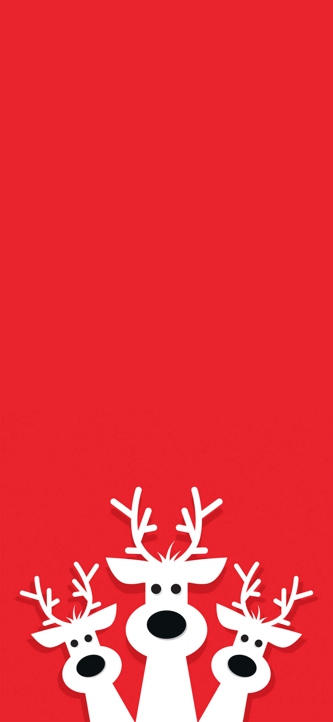 Christmas Reindeer Vector Wallpaper