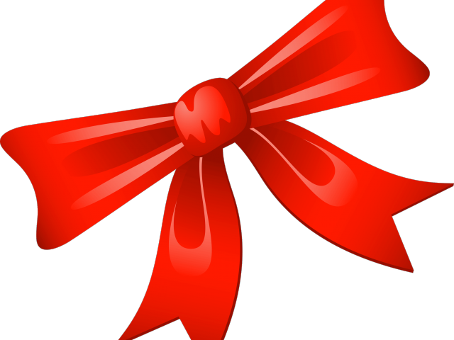 Red Christmas Bow Clipart PNG
