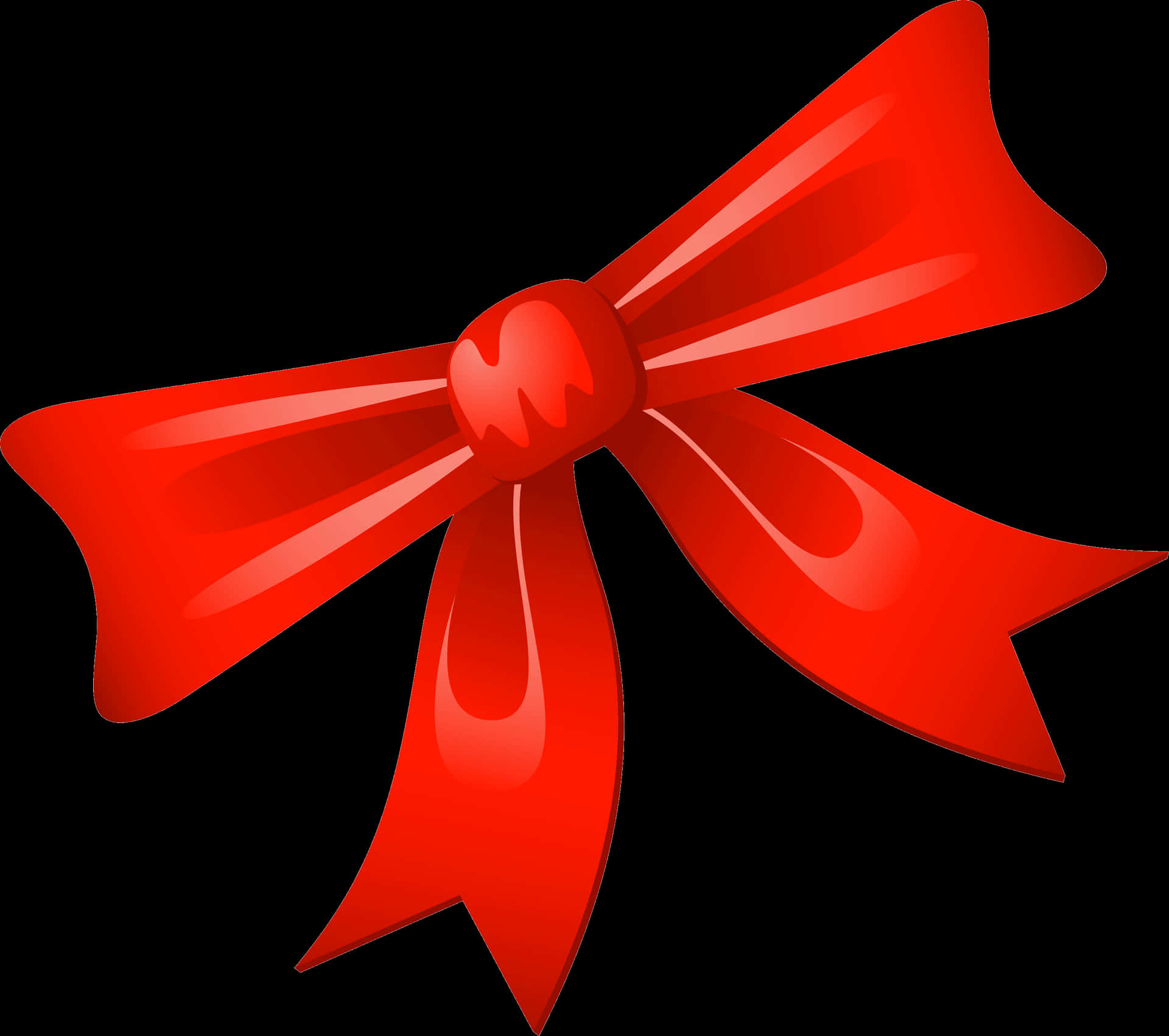 Red Christmas Bow Graphic PNG